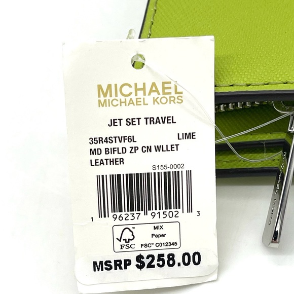 Michael Kors Medium Bifold Zip Corner Wallet - Picture 8 of 8